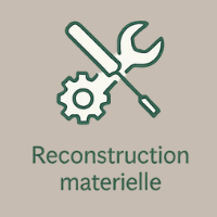 Icône outils croisés – Reconstruction matérielle après un sinistre